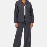 Panelled Jacket - Charcoal
