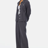 Panelled Jacket - Charcoal