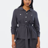Panelled Jacket - Charcoal
