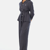 Panelled Jacket - Charcoal