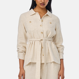 Panelled Jacket - Oatmeal