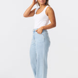 Signature Straight Leg Jeans - Light Blue Wash