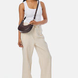 Crescent Shoulder Bag - Chocolate