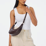 Crescent Shoulder Bag - Chocolate