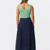 Denim Skirt - Indigo