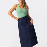 Denim Skirt - Indigo