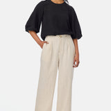 Straight Leg Pant - Oatmeal