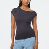Asymmetric Top - Charcoal