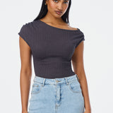 Asymmetric Top - Charcoal