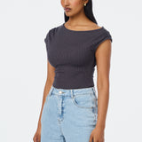 Asymmetric Top - Charcoal