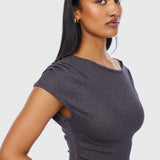 Asymmetric Top - Charcoal