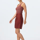 Adjustable Bermuda Short - Sangria