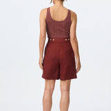 Adjustable Bermuda Short - Sangria