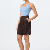 Adjustable Bermuda Short - Chocolate