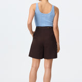 Adjustable Bermuda Short - Chocolate