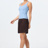 Rib Knit Tank - Sky Blue