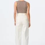 Signature Barrel Leg Jeans - White