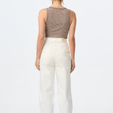 Signature Barrel Leg Jeans - White