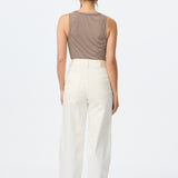 Signature Barrel Leg Jeans - White