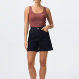 Rib Knit Tank - Dusty Rose
