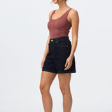 Rib Knit Tank - Dusty Rose