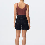 Rib Knit Tank - Dusty Rose