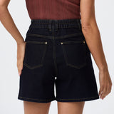 Denim Elasticated Shorts - Indigo