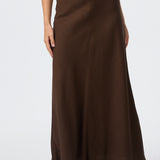 Slip Maxi Skirt - Chocolate