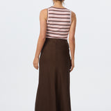 Slip Maxi Skirt - Chocolate