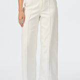 Tailored Pintuck Jeans - White