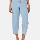 Signature Barrel Leg Jeans - Light Blue Wash