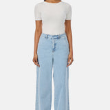 Signature Wide Leg Jeans - Light Blue Wash