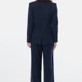 Tailored Double Breasted Blazer - Navy