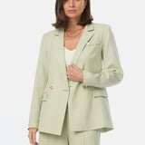 Tailored Double Breasted Blazer - Pistachio