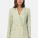 Tailored Double Breasted Blazer - Pistachio