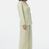 Tailored Double Breasted Blazer - Pistachio