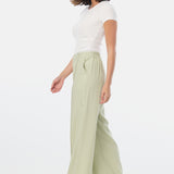Tailored Pintuck Pants - Pistachio