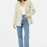 Tailored Double Breasted Blazer - Pistachio