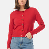 Lightweight Knit Cardigan - Crimson
