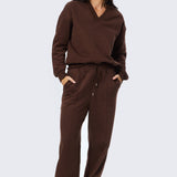 Pintuck Tracksuit Pant - Cappuccino