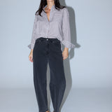 Pocket Shirt - Chocolate & White Stripe