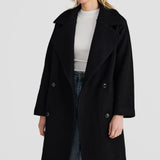 Core Oversized Coat - Black