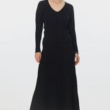 Rib Knit Skirt - Black