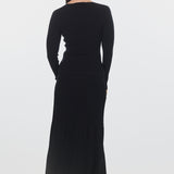 Rib Knit Skirt - Black