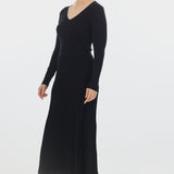 Rib Knit Skirt - Black