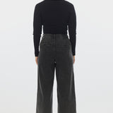 Signature Wide Leg Jeans - Black Wash