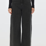 Signature Wide Leg Jeans - Black Wash