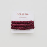 Silk Slim Scrunchies - Mulberry