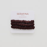 Silk Slim Scrunchies - Chocolate