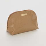 Cosmetic Bag - Camel Croc